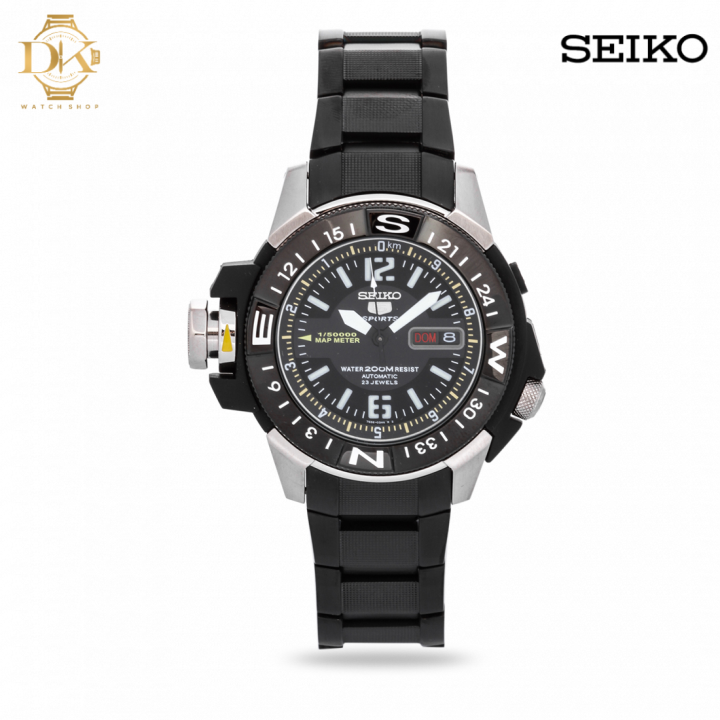 Seiko 5 Sport Automatic SKZ231K1 Black All Stainless Steel Men s