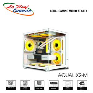 VỎ CASE MÁY TÍNH VSP AQUAL X2-M BLACK / WHITE - HÀNG CHÍNH HÃNG