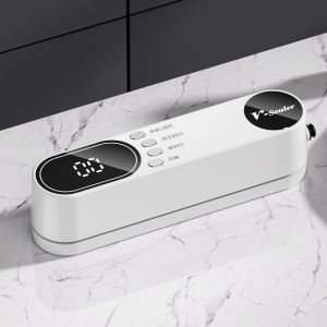 ChicLiving Vacuum Sealer Food Packaging Machine Plastic Bag Sealing Automatic Household Dapur Fresh Storage Compact