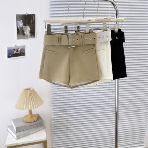 COD Medela pure desire style design sense belt shorts womens high waist shows legs long small outer wear hot pants 96222026 new product
