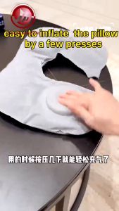 ABC MAISON Travel Pillow U-shaped Pillow Self-Inflatable Neck Pillow Portable Neck Support Pillow