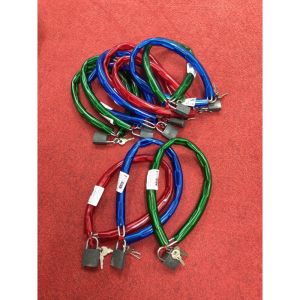 โซ่ล็อครถมอเตอร์ไซค์ Security Lock Chain หุ้มปลอกยาง ป้องกันการโจรกรรม แข็งแรง ทนต่อการตัด ใช้งานง่าย A041