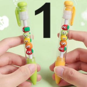 New Cute Fruit Cubs Jelly Gel Pen for School Writing Kawaii Cartoon Neutral Pen Office Supplies kids Stationery gift