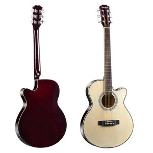 Acoustic Guitar Slim Semi Acoustic Guitar 40 Inch Slim Barrel With EQ