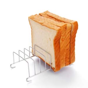 Stainless Steel Toast Bread Rack Toast Stand Portable Baking Rack Air Fryer Toast Rack For Breakfast Kitchenware