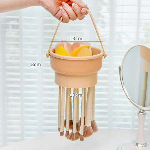 FYHL0606 Pembersih Kuas Make Up Gantung Make up Brush Cleanser Rak Pengering Kuas Make Up Brush Stand Holder