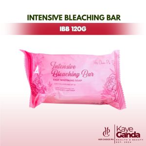 Intensive Bleaching Bar Fast Whitening Soap with Collagen & SPF 20 (IBB) by Her Choice (FDA Notified)