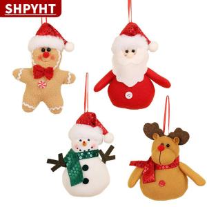 [COD] SHPYHT TOY Christmas Tree Ornaments Xmas Decorative Hanging Ornaments Santa Reindeer Snowman For Holiday Party Decor Kids Gifts