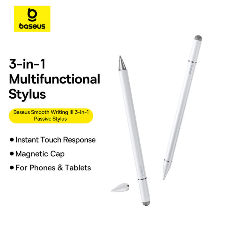 【New Product】Baseus Smooth Writing III 3-in-1 Passive Stylus