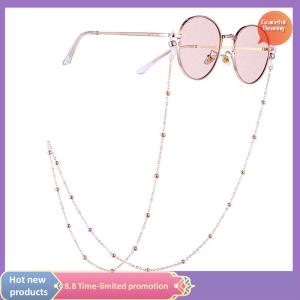 Graceful Dây đeo mắt kính màu vàng cho nữ mới Dây đeo mắt kính đọc sách đính cườm