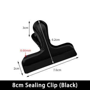 MIRELINA Multi-size Metal Binder Clips Stainless Steel Round/Flat/Mountain Head Seal Clip  Paper Clips Students
