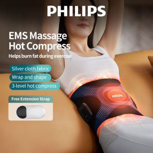 Philips Slimming Belt EMS Waist Trainer Waist mesin urut badan belakang Trimmer Stomach Slim Belt Waist Tightener Girdles for Women Postpartum Belt