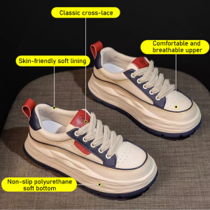 Casual Shoes Muffin Thick Bottom Fashion College Style Womens Shoes Juxtaposed Casual Pop Shoes