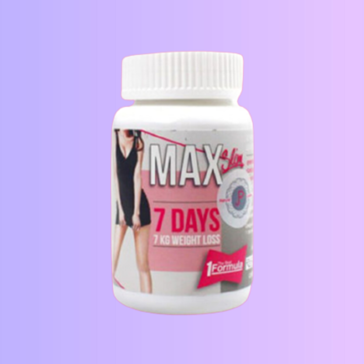 Max Slim 7 Days Diet Slimming Capsule Thailand's Bestseller, 30