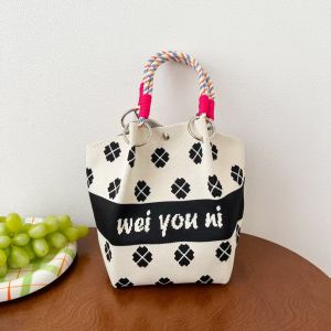 Totebag Casual Wanita Model Rajut Modis kekinian