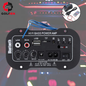 5 INCI Kartu TF Stereo 220V Mobil Bluetooth Amplifier 2.1 Channel Hi-Fi Bass Penguat Daya Karaoke Mobil Mini Amplifier Mobil Radio 220V 5 Inch Amplifier Bluetooth Power Bass Mobil Universal