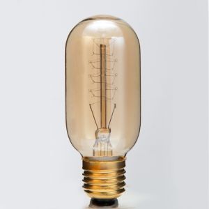 LED Bulb Edison Retro Glass Bulb ST64 T45 G80 40W 220V Teacup Warm Color Tungsten Filament Incandescent Bulb for Living Room Indoor Lighting Decoration