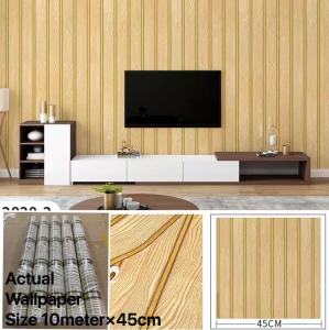 home PVC self-adhesive wallpaper wallpaper self-adhesive waterproof wallpaper self-adhesive wallpaper size10metersx45cm...