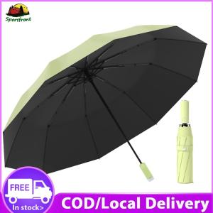 Fully Automatic Reverse Folding Umbrella Windproof Compact Foldable Umbrella 16 Bones Small Portable Umbrella for Car Backpack