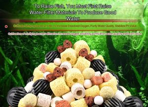 Fish tank filter material drip box aquarium filter ceramic ring water purification volcanic stone