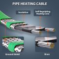 HEATIT Heat Tape for Water Freeze Protection Self-Regulating Heat Cable for Metal And Plastic Pipes Roof & Gutters De-Icing Heating Trace Tape Anti-Freeze Heater System 6ft Lighted Plug 35FT. 