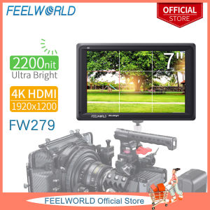 FEELWORLD FW279 7 Inch 2200nit Daylight Viewable Camera Field Monitor 4K HDMI Input Output 1920X1200 IPS Panel