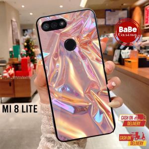 Case MI 8 LITE Rainbow MI 8 LITE Casing Terbaru Hardcase Softcase Glossy
