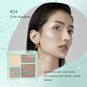 Ashley Shine Four Color Facelift Table Highlighting Shading 2 In1 Make Up Palette AS8159