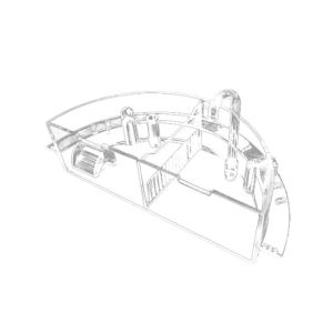 AINACHU Hanging Type External Filter Box High Transparency 3-in-1 Acrylic Fish Tank Top Filter Various Sizes Edge Hole Aquarium Water Purifier Round Fish Tank