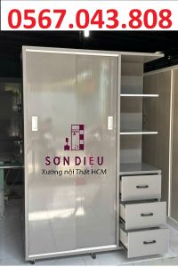 Tủ nhựa đài loan cửa lùa kèm kệ 2 cánh 1 kệ hình ảnh thực tế hàng mới giá rẻ tận xưởng