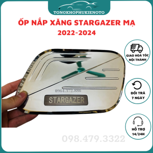 Ốp nắp bình bình xăng xe Stargazer 2022 - 2025 mạ crom cao cấp