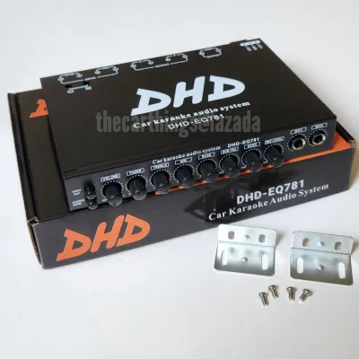 Preamp Parametric Equalizer Mobil Dengan Subwoofer Output Dan Karaoke DHD-EQ781