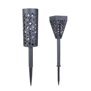 Headstones Flower Holder Weather Resistant Plastic Vase For Graveyard Flowers Tombstone Marker Black