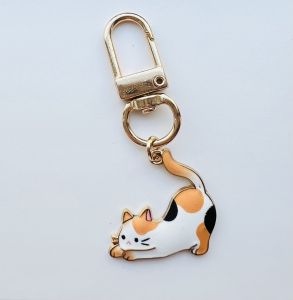 Cute Stretching Cat Keychain | Cartoon Cat Bag Charm Series 3