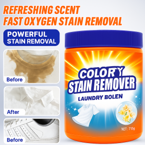Household laundry detergent Bucket clothes stain remover Colorful detergent for cold water