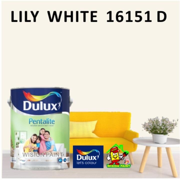 16151D LILY WHITE ( 1L ) DULUX PENTALITE PAINT | Lazada