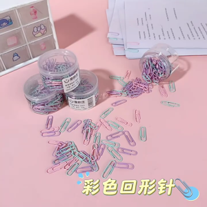 Colorful Paper Clips Bookmarks 28mm Letter Clips Metal Clips Paper Clips Marking Clips for Students