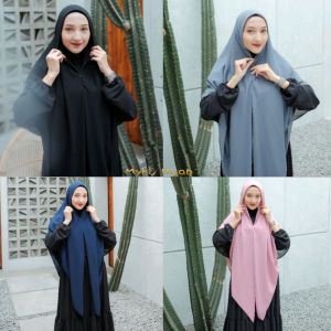 HIJAB SEGIEMPAT KHIMAR INSTAN ZIPPER CERUTY BABYDOLL 150x150 TERBARU 2022