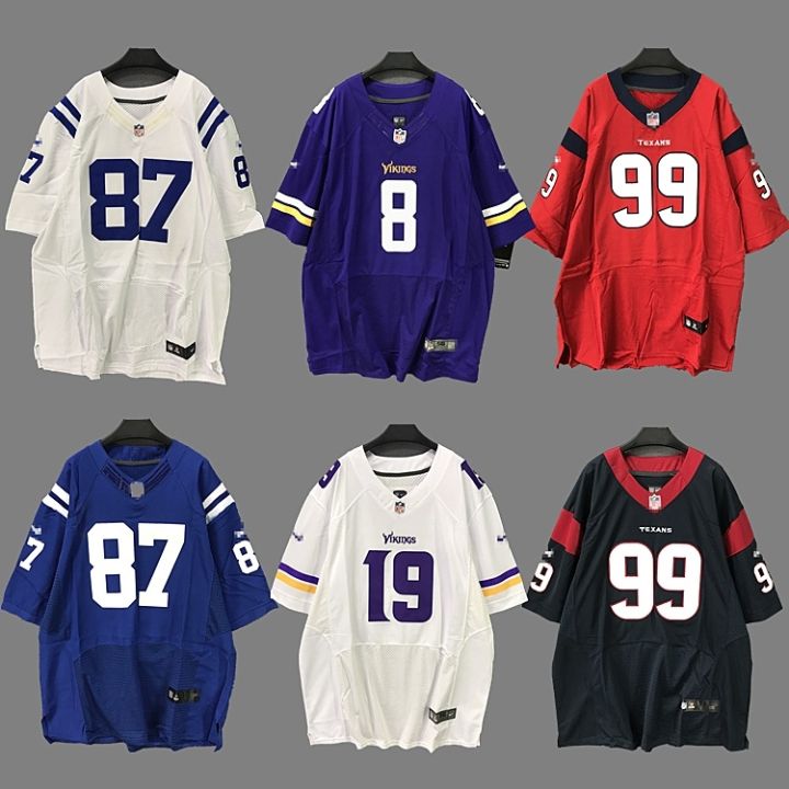 Jersey Penjualan Panas Terkini NFL American Football Jersey Rugby Street Wear Hip Hop T Shirt Embroidered Dance Casual Loose Plus Size Men Women Lazada