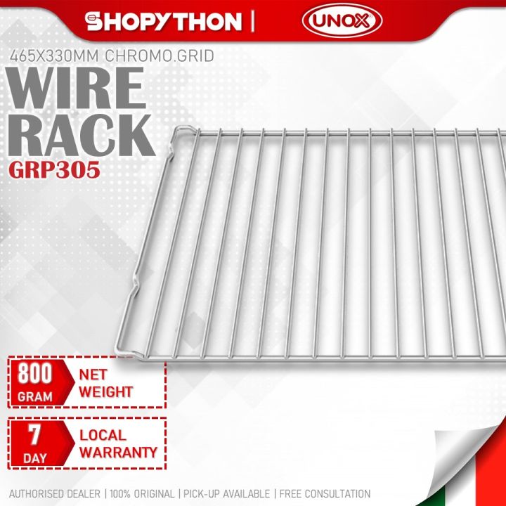 UNOX CHROMO.GRID GRP305 (465x330mm) Stainless Steel Metal Chrome Plated Wire Rack Convection