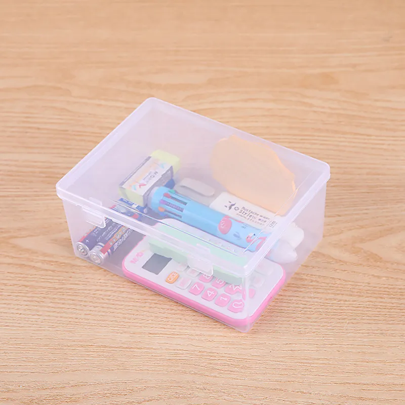 8 Color Lidded Storage Box 4.0X2.56X 1.18 inch(LxWxH) Mini Plastic  Organizer and Assorted Color Boxes Hold Crafts, Small Stationery Supplies,  Jewelry, Sewing and More 