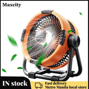 Rechargeable Desk Fan with LED Lantern and 20000mAh Battery for Outdoor Camping and Indoor Use