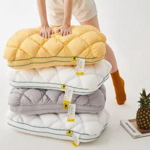 VBBN Quick Rebound Pineapple Bread Pillow High Resilience Fluffy Cervical Vertebra Protection Pillow Comfortable Soft Sleep Aid Pillow Hotel