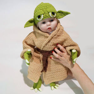 0-6 Months Star Wars Yoda Baby Photo Clothing Yoda Master Wool Knitting Children Photo Clothing