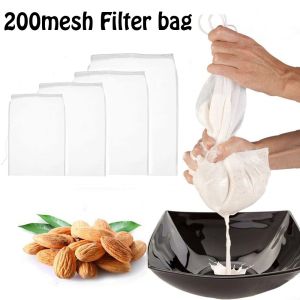 OKDEALS 200mesh Tất cả các mục đích Món ăn đặc biệt Máy lọc rượu Nấu nướng Vải pho mát Túi sữa hạt Cà phê phin Lưới mịn nylon