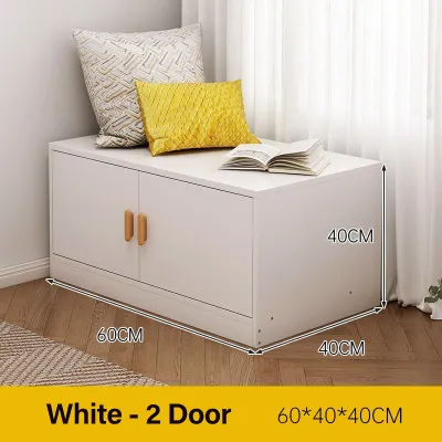 Kabinet Storan Modern Minimalist Floor Standing Cabinet With Door Bedroom Balcony Living Room Bay Window Low Cabinet Almari Baju 衣柜 储物柜