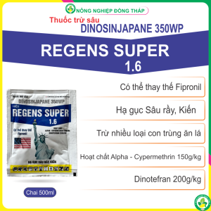 [COMBO 2 GÓI] Thuốc Trừ Sâu DINOSINJAPANE 350WP Hiệu REGENS SUPER 1.6 – Có thể thay thế Fipronil – Hạ Gục Sâu Rầy Kiến (Gói 5g)
