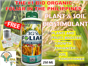 3gs foliar organic liquid all in one fertilizer- 500ml/1 liter