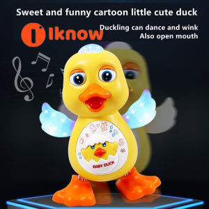 I know Electric dancing flaming duck swinging duck robot singing and moving baby toys baby music