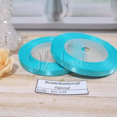 Pita satin 1/4 inchi [1 ROL] pita kado hadiah suvenir tali balon dekorasi hadiah